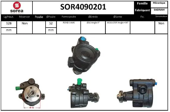 SOR4090201 SNRA Гидравлический насос, рулевое управление (фото 1)