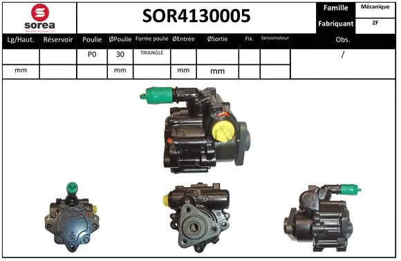 SOR4130005 SNRA Гидравлический насос, рулевое управление (фото 1)