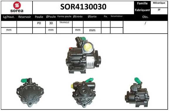 SOR4130030 SNRA Гидравлический насос, рулевое управление (фото 1)