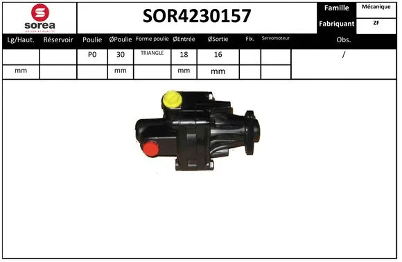 SOR4230157 SNRA Гидравлический насос, рулевое управление (фото 1)