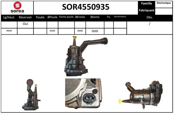 SOR4550935 SNRA Гидравлический насос, рулевое управление (фото 1)