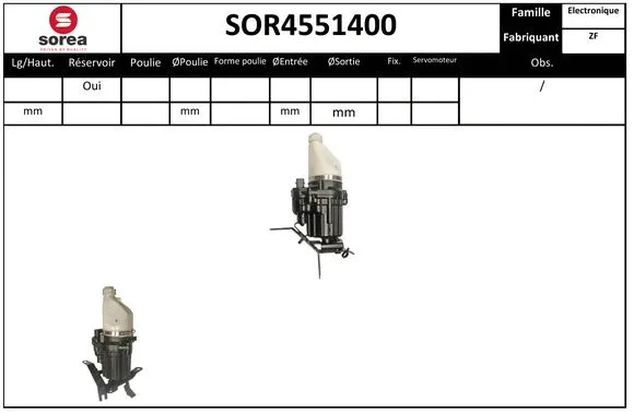 SOR4551400 SNRA Гидравлический насос, рулевое управление (фото 1)