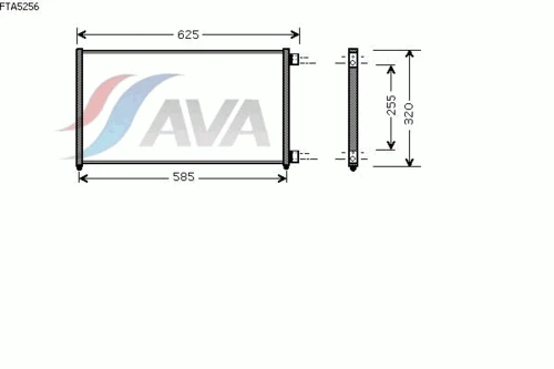 FTA5256 AVA Конденсатор, кондиционер (фото 3)