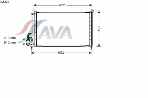 OL5229 AVA Конденсатор, кондиционер (фото 3)