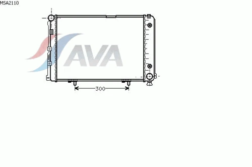 MSA2110 AVA Радиатор охлаждения двигателя (фото 2)