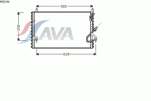 MS5196 AVA Радиатор кондиционера (фото 2)