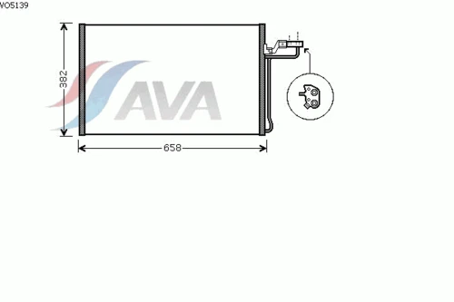 VO5139 AVA Конденсатор, кондиционер (фото 3)