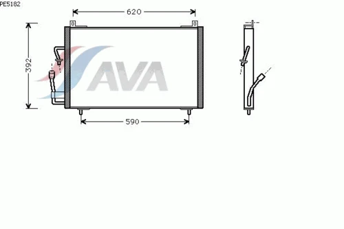 PE5182 AVA Конденсатор, кондиционер (фото 3)