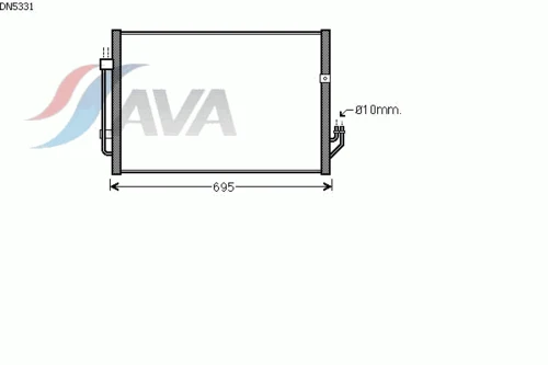 DN5331 AVA Конденсатор, кондиционер (фото 3)