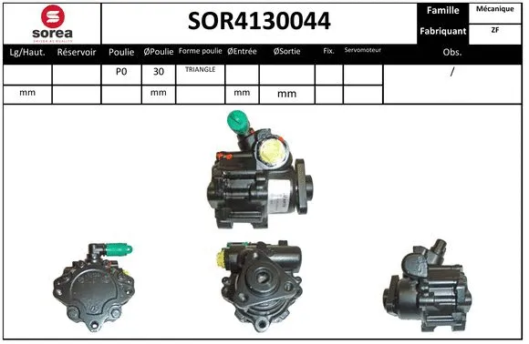 SOR4130044 SERA Гидравлический насос, рулевое управление (фото 1)