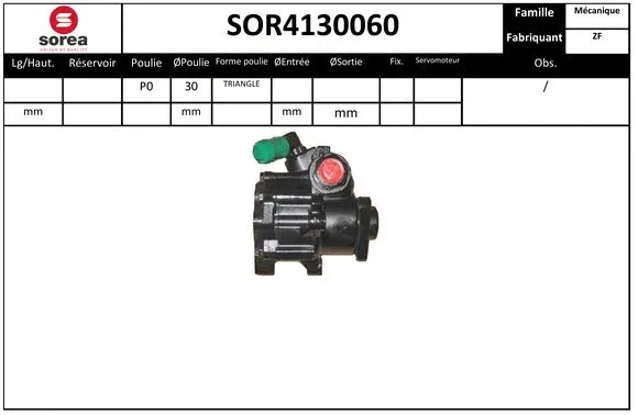 SOR4130060 SERA Гидравлический насос, рулевое управление (фото 1)
