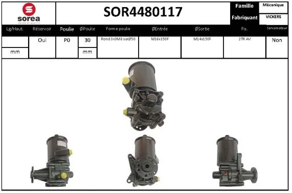 SOR4480117 SERA Гидравлический насос, рулевое управление (фото 1)