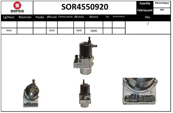 SOR4550920 SERA Гидравлический насос, рулевое управление (фото 1)
