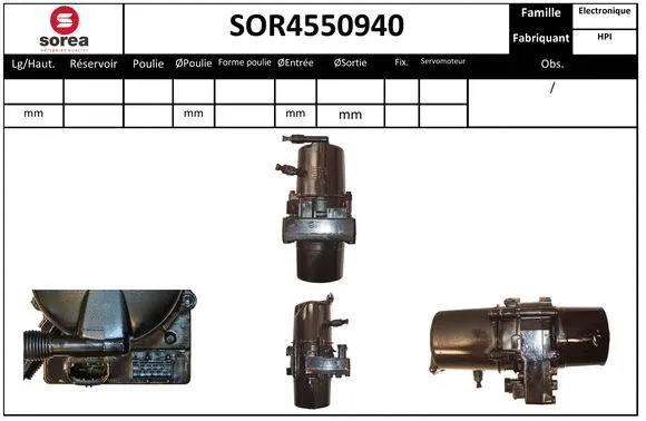 SOR4550940 SERA Гидравлический насос, рулевое управление (фото 1)
