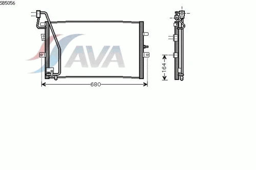 SB5056 AVA Конденсатор, кондиционер (фото 3)