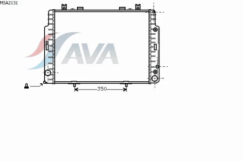 MSA2131 AVA Радиатор, охлаждение двигателя (фото 2)