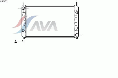 MS2153 AVA Радиатор, охлаждение двигателя (фото 3)