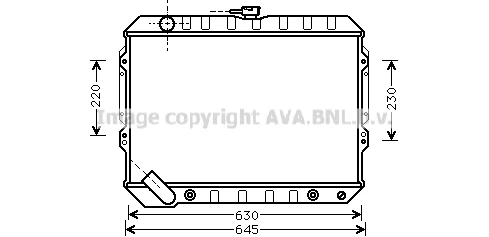 MTA2089 AVA Радиатор, охлаждение двигателя (фото 3)