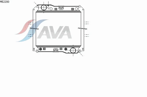 ME2200 AVA Радиатор, охлаждение двигателя (фото 3)