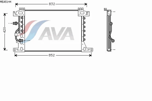 MEA5144 AVA Конденсатор, кондиционер (фото 2)