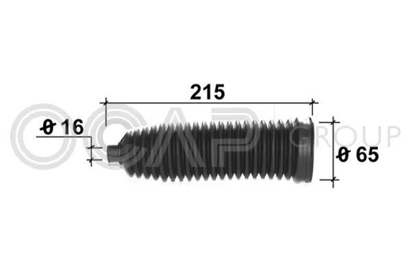 1211466 OCAP Пыльник, рулевое управление (фото 1)