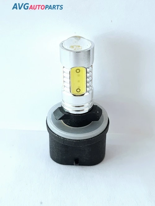 31880 AVG Автолампа светодиодная 880 (H27W)-5 High Power LED 7.5W (PG13) (линза) 12V AVG (фото 1)