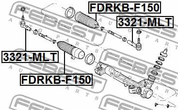 FDRKB-F150 FEBEST Пыльник, рулевое управление (фото 2)