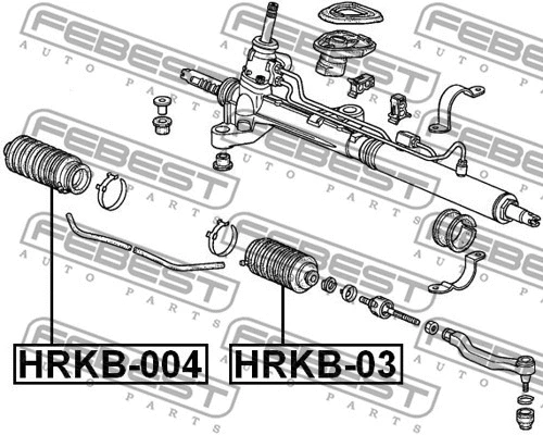HRKB-004 FEBEST Пыльник, рулевое управление (фото 2)