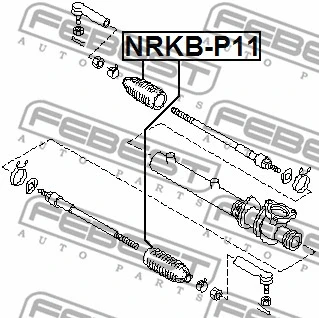 NRKB-P11 FEBEST Пыльник, рулевое управление (фото 2)