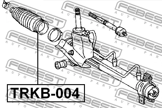TRKB-004 FEBEST Пыльник, рулевое управление (фото 2)