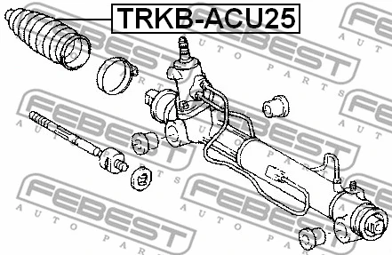 TRKB-ACU25 FEBEST Пыльник, рулевое управление (фото 2)