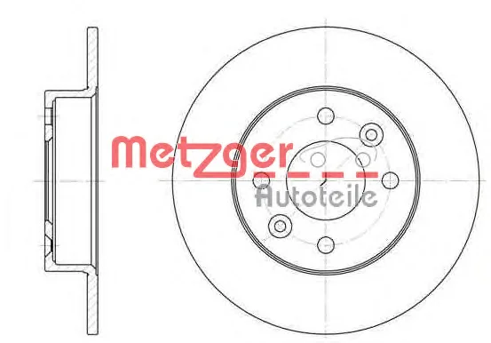 6066.00 METZGER Тормозной диск (фото 1)
