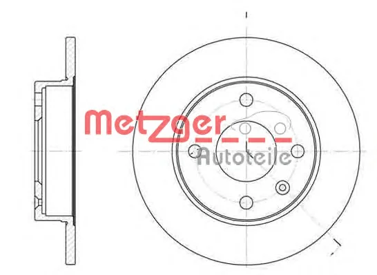 6094.00 METZGER Тормозной диск (фото 1)