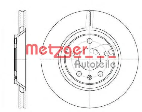 61012.10 METZGER Тормозной диск (фото 1)