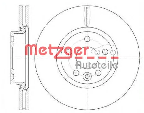 61019.10 METZGER Тормозной диск (фото 1)