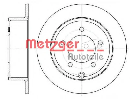 61025.00 METZGER Тормозной диск (фото 1)