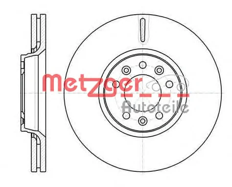 61054.10 METZGER Тормозной диск (фото 1)