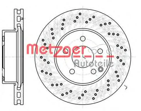 61068.10 METZGER Тормозной диск (фото 1)