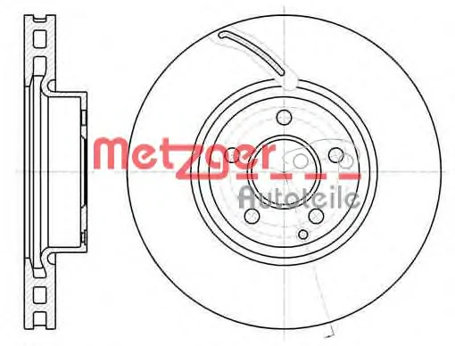 61067.10 METZGER Тормозной диск (фото 1)