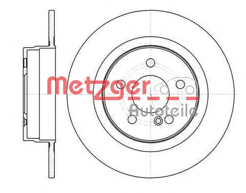 61070.00 METZGER Тормозной диск (фото 1)