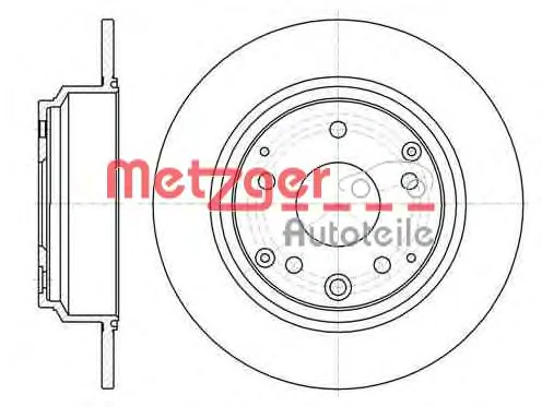 61090.00 METZGER Тормозной диск (фото 1)