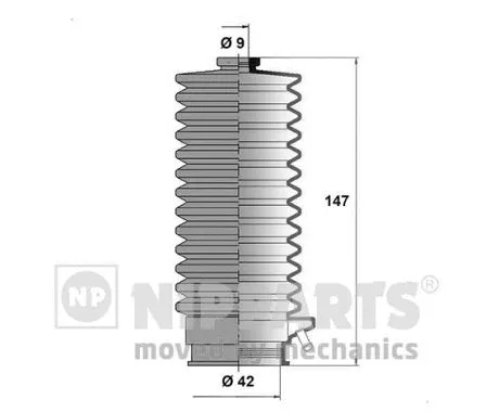N2841018 NIPPARTS Комплект пыльника, рулевое управление (фото 1)