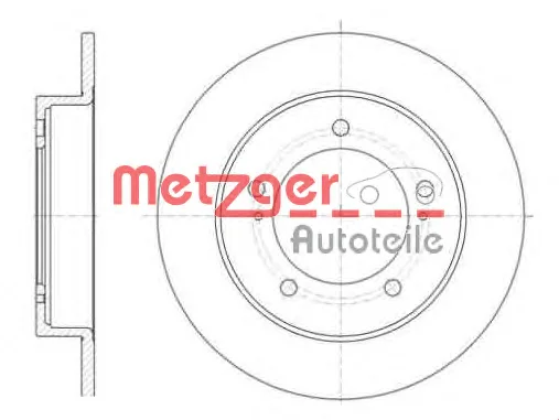 6110267 METZGER Тормозной диск (фото 1)