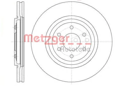 6110543 METZGER Тормозной диск (фото 1)