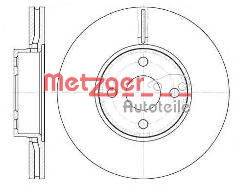 6110662 METZGER Тормозной диск (фото 1)