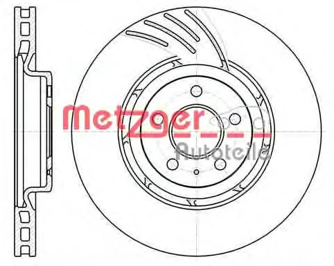 61111.10 METZGER Тормозной диск (фото 1)