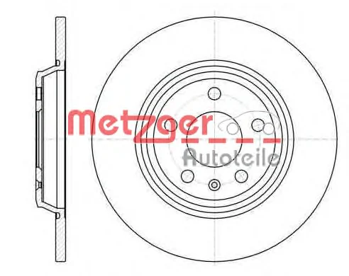 61112.00 METZGER Тормозной диск (фото 1)