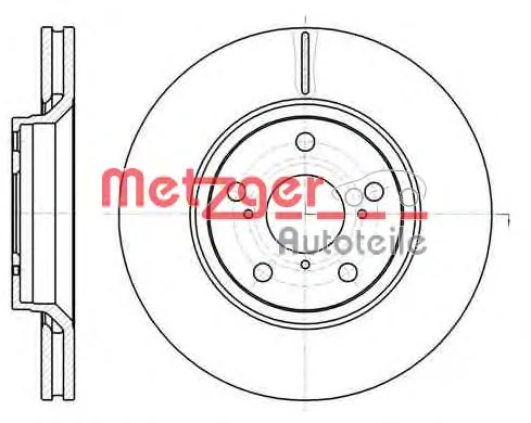 61121.10 METZGER Тормозной диск (фото 1)