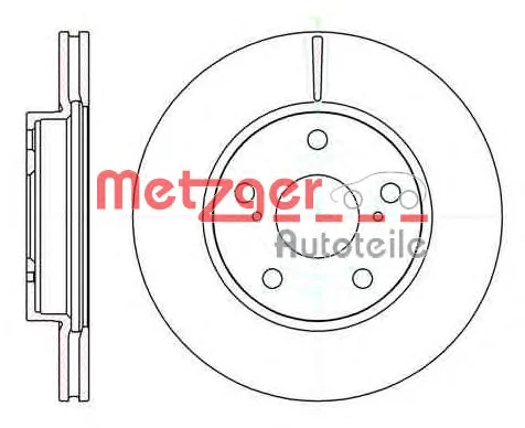 61122.10 METZGER Тормозной диск (фото 1)