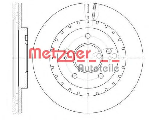 61137.10 METZGER Тормозной диск (фото 1)